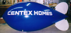 Advertising Blimp - 11ft. Centex Homes logo - advertising ballons increase visibility